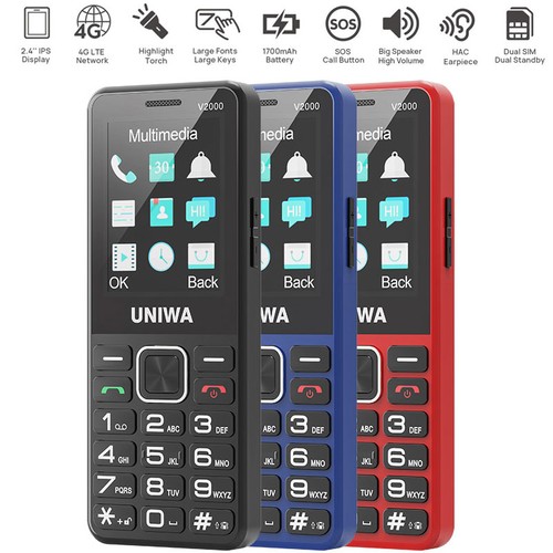 Uniwa v2000 4g cellulare - uniwa,